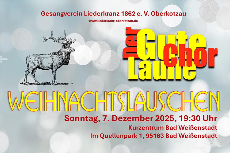 Weihnachtslauschen Plakat Weissenstadt 2025