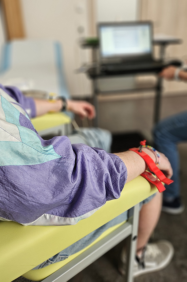 HRV-Messung (Stresslevel-Messung) im Siebenquell HRV-Messung (Stresslevel-Messung) im Siebenquell